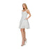 Big Girls Silver Glitter Metallic Double Strap Flower Girl Dress 8-14 - SophiasStyle.com